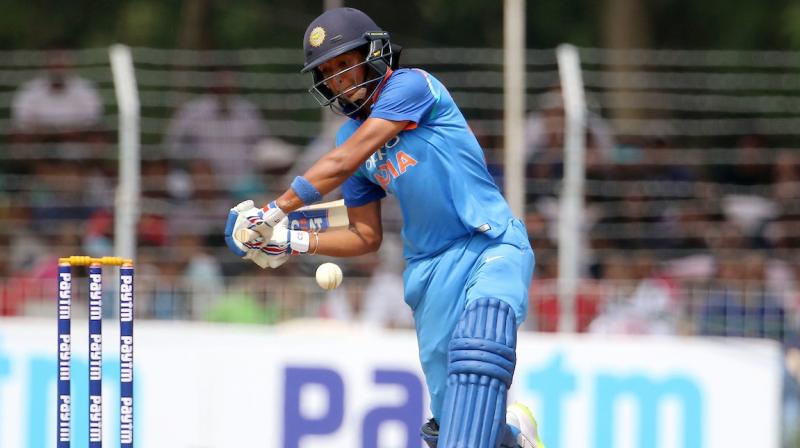 Batting first, India scored a commendable 156 in 18.3 overs with skipper Harmanpreet Kaur smashing her way to 63 off 38 balls. Her innings comprised three fours and five huge sixes. (Photo: BCCI)