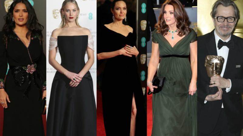 BAFTAs: Jolie, JLaw, raise voice in black, Duchess doesnt; stars win trophies