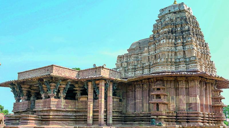 Ramappa Temple where an inscription dates back to the year 1213 AD and says it was built during the reign of the Kakatiya ruler Ganapati Deva.
