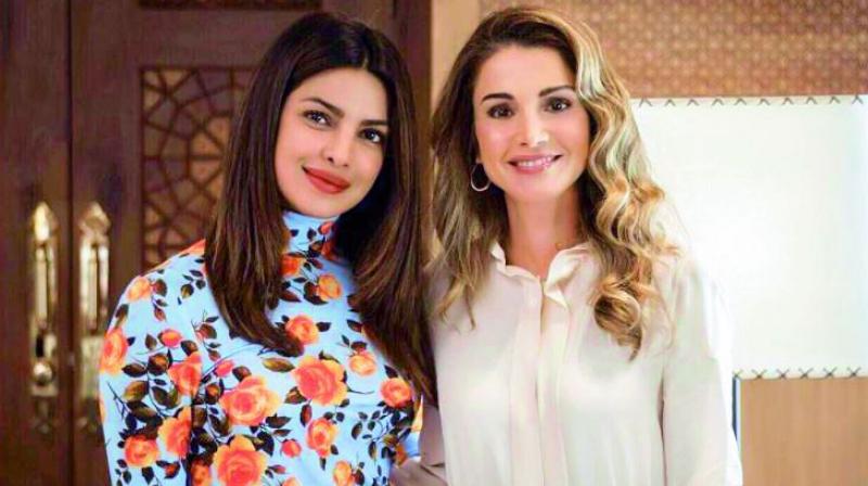 Priyanka Chopra went casual for her meeting with Queen Rania