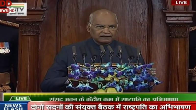The president also described 2019 as a significant year for democracy as the country is observing the 150th birth anniversary of Mahatma Gandhi. (Photo: ANI | Twitter)
