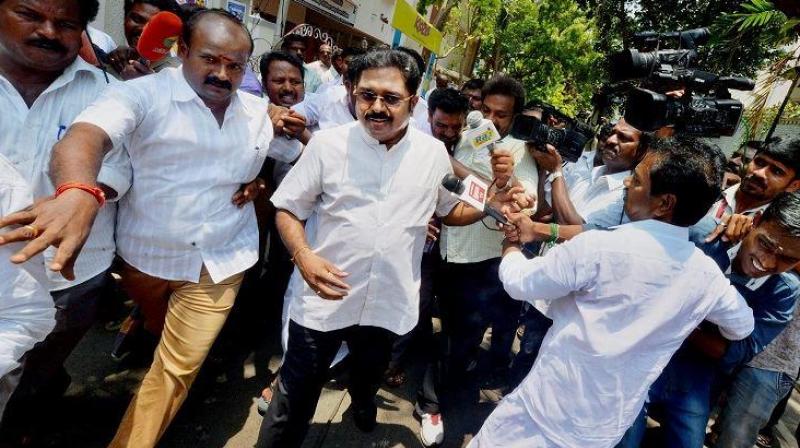 TTV Dhinakaran also sought to make light of the K Palanisamy camp winning the Two Leaves symbol after both camps staked claim for it before the Election Commission. (Photo: PTI)