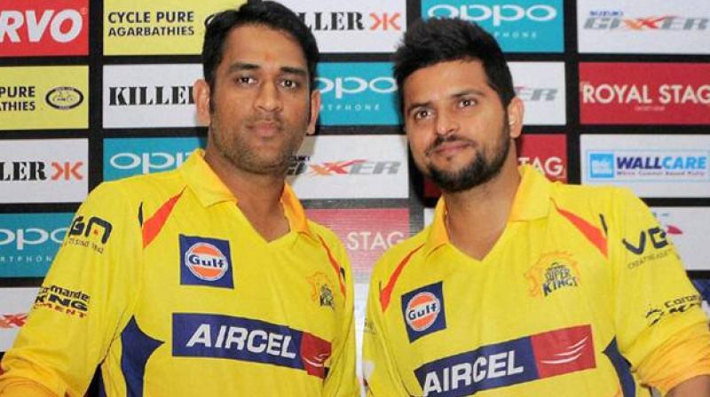 MS Dhoni and Suresh Raina are set to reunite as Chennai Super Kings management set to retain the southpaw in the Indian Premier League 2018. (Photo: PTI)
