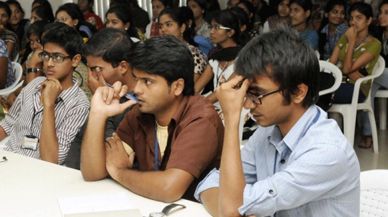 The jumbling system introduced in Intermediate practical examinations from this academic year caught students from several private and corporate colleges off guard, since they had little or no knowledge of the practicals. (Representational image)