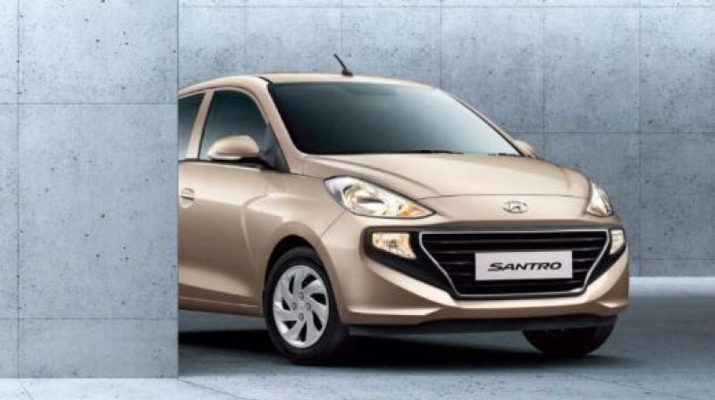 The production of the new Santro has started, and you can book one online from 10 October for an amount of Rs 11,100.