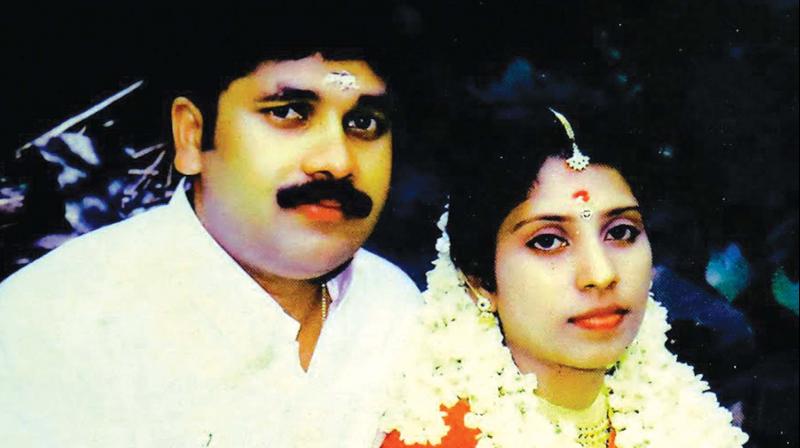 Suresh Kumar with wife Dhanya