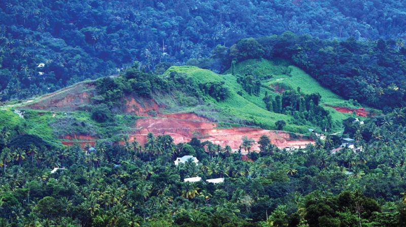 Large scale encroachments have left a scar on Munnars landscape. (Photo: Arun Chandrabose)