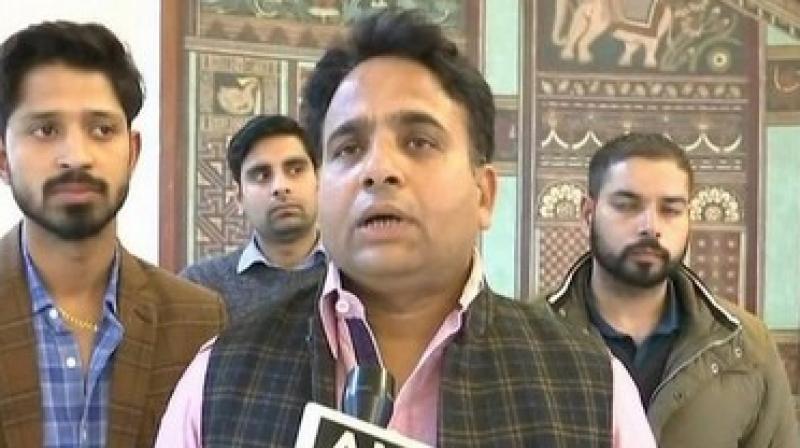 MLA Sanjay Sharma, who represents Anupshahr Assembly constituency in Bulandshahr, also said only the people have the power to remove a chief minister elected with huge mandate. (Photo: ANI)
