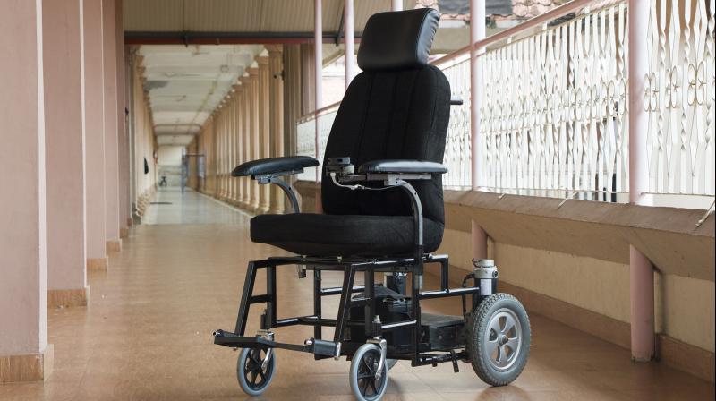 The user can touch any point on the generated map, and the wheelchair will drive to that place automatically without user intervention, navigating its own path and avoiding obstacles