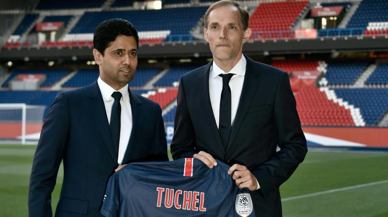 Thomas Tuchel looked confident and relaxed as he was unveiled to the French media and then photographed on the pitch on a perfect Parisian spring evening. (Photo: AFP)
