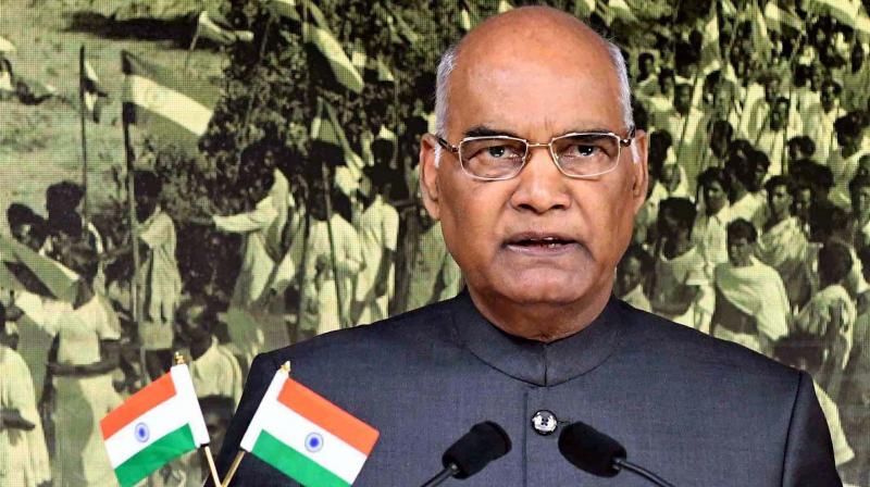 President Ram Nath Kovind on Monday addressed the nation on the eve of 71st Independence Day. (Photo: PTI)