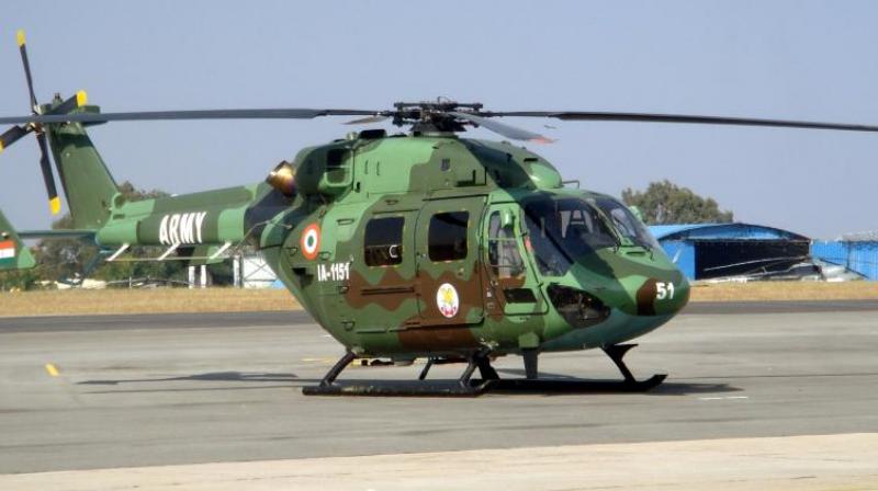 The special forces commandos were airdropped by the Dhruv copters at the Line of Control, from where the troops crossed over to the PoK side (Photo: Twitter | ANI)