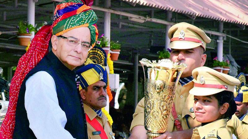 Finance minster Arun Jaitley at the NPA on Friday.