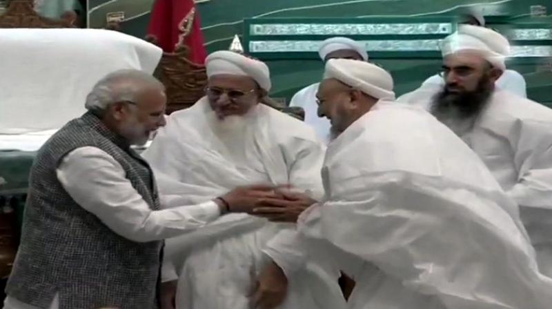 Prime Minister Narendra Modi was speaking at a function held at the Saifee Mosque. (Photo: Twitter | ANI)