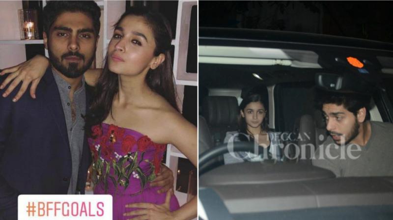 Alia Bhatt with Ali Dandekar clicked before a wedding, Alia spotted with a mysterious guy.