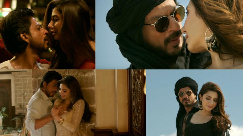 Screengrabs from the Zaalima song.