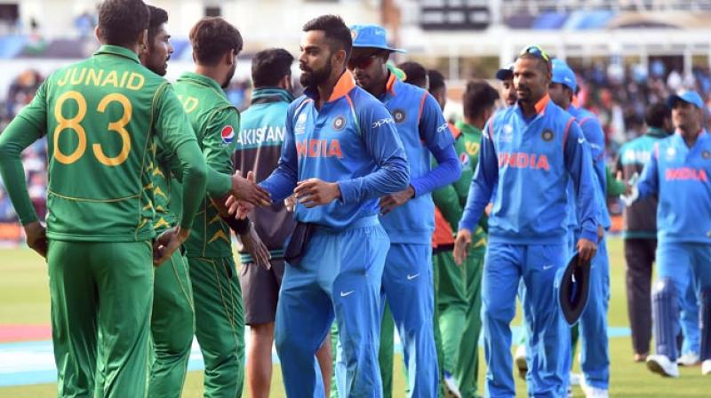 The Old Trafford fixture between India and Pakistan proved to be the most popular, receiving enough applications to fill Wembley Stadium twice over, closely followed by the final at Lords on July 14. (Photo: AFP)