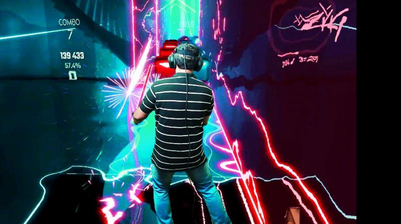 Beat Saber is fantastic in every way  the music, the game play and the environment is all top  notch.