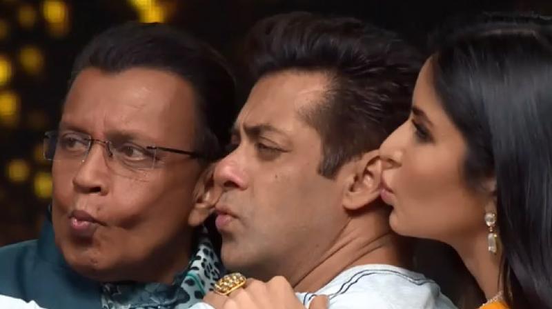 Mithun, Salman and Katrina at a dance reality show.