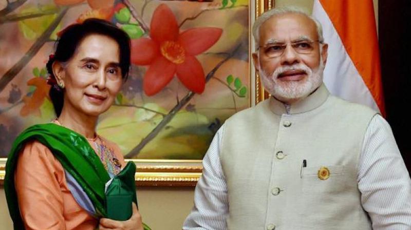 It is not clear when Prime Minister Narendra Modi made the comments, however, Bangladeshi media reports claimed he said this in September when he met Suu Kyi during his first bilateral visit to Myanmar. (Photo: PTI | File)