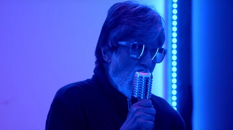 Screengrab of Amitabh Bachchan from the song Aukaat. (Courtesy: YouTube/Zee Music Company)