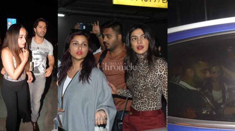 Priyanka, Parineeti back in town, Varun, Natasha, Arjun, Malaikas day out