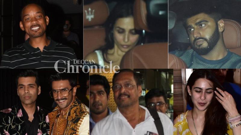 Malaika-Arjun together, Nana lands, Will bash for Ranveer, KJo, others clicked