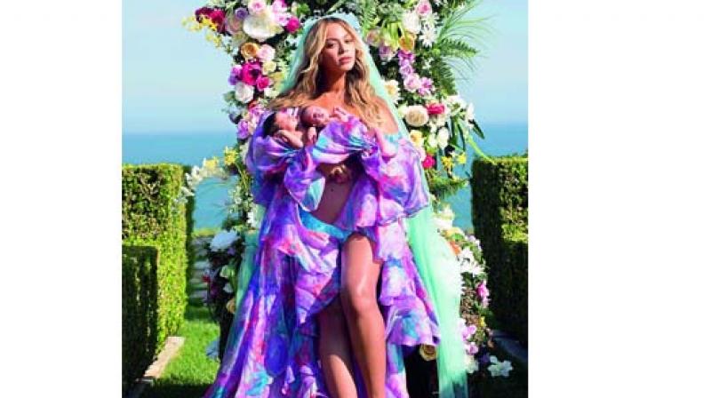 Beyonces rep apparently said that it wasnt the couples twins in the photo, according to Buzzfeed.