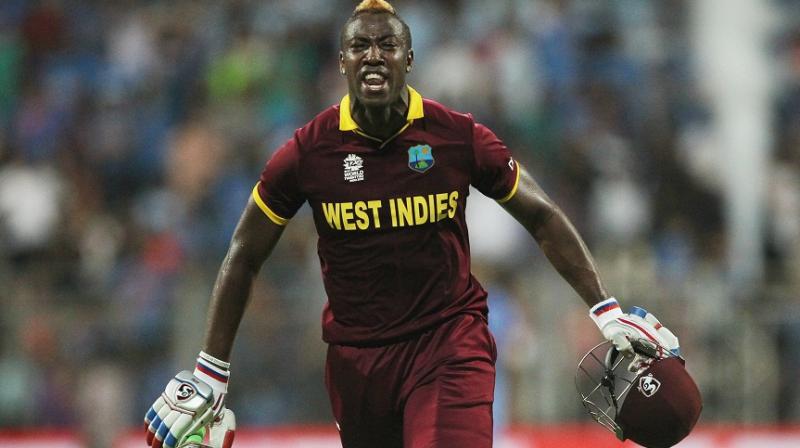 Recently, Andre Russell met with Bollywood actress Mallika Sherawat at AAHOA in San Antonio, Texas and they exchanged notes on music, movies and sports over a dinner. (Photo: AP)