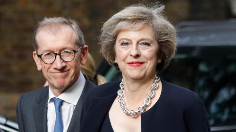 Philip May and UK Prime Minister Theresa May. (Photo: AP)