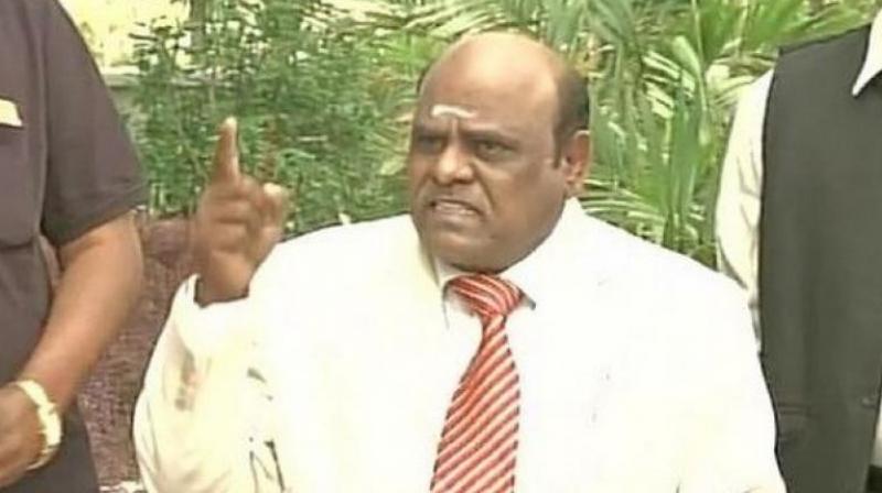 Karnan is the first sitting High Court judge to be awarded a jail term by apex court. (Photo: ANI/Twitter)