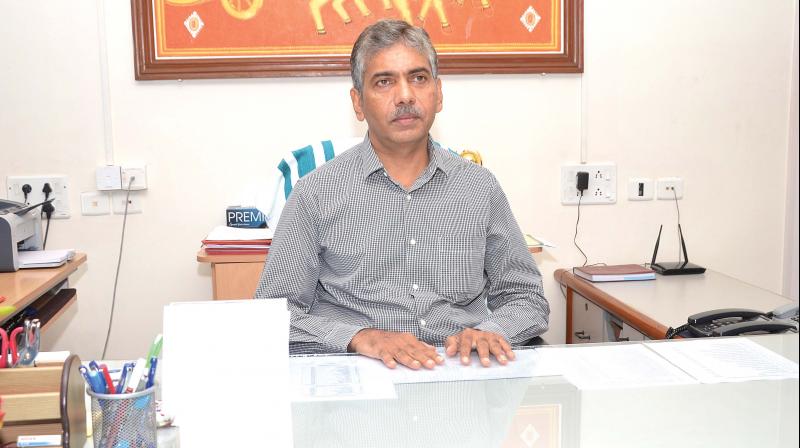 Jacob Thomas, who returned from leave, takes charge as director of Institute of Management in Government in Thiruvananthapuram on Monday.  (Photo: DC)