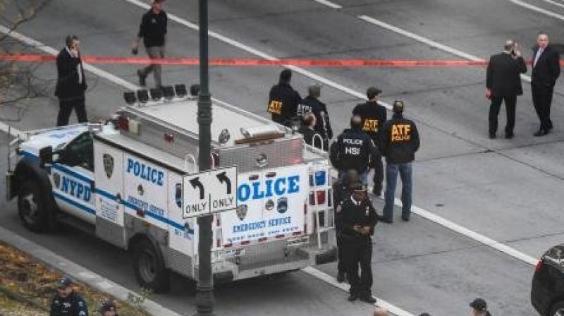 The 29-year-old suspect was shot in the stomach by a police officer before being arrested. (Photo: AFP)