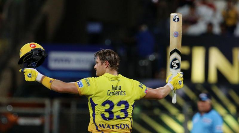 Shane Watson sent the Sunrisers Hyderabad bowlers for leather hunt with his power hitting. (Photo: BCCI)