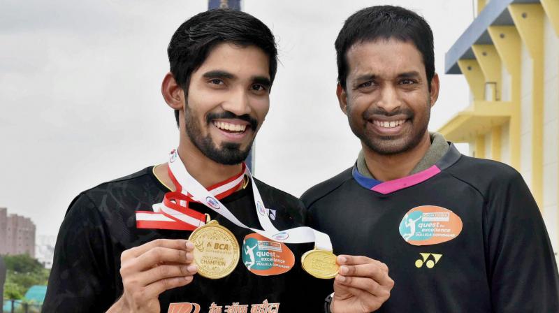 If I end up winning medals in all the four events this year (Asian Games, Commonwealth Games, BWF World Championships and All England), may be, three years later, say by 2020 or 2022, people will say that I am so and so who has won Asian Games medal or CWG medal or he is not so and so who was world number 1 but could not went on to win medals,  said Kidambi Srikanth. (Photo: PTI)