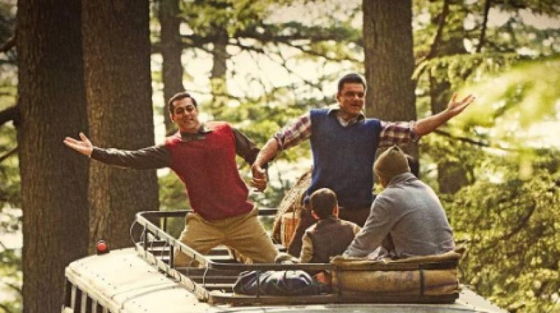 Salman and Sohail in a scene from the upcoming film Tubelight.