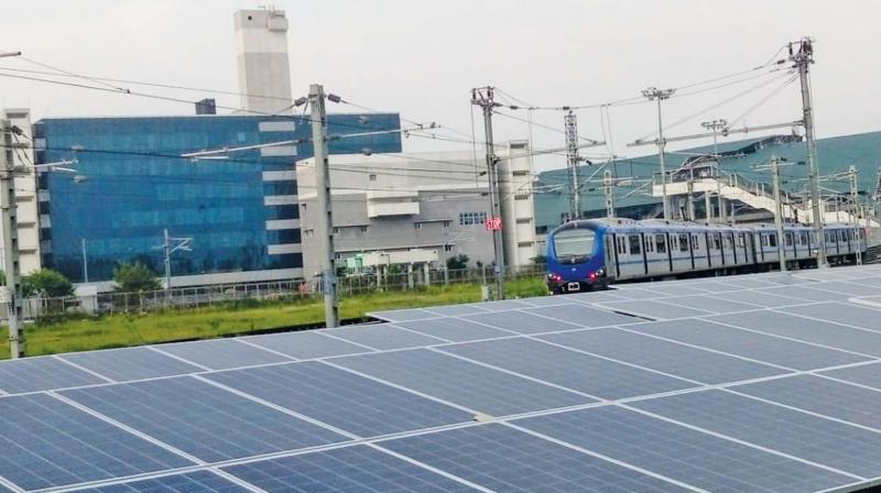 Including the four stations, the installed capacity of rooftop solar power systems by CMRL is 2.1 Mega Watts. Another 5.5 MW rooftop solar power system installation is underway and is expected to be completed by the end of this year.