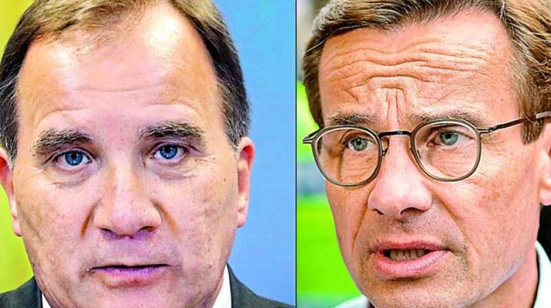 Stefan Lofven and Ulf Kristersson