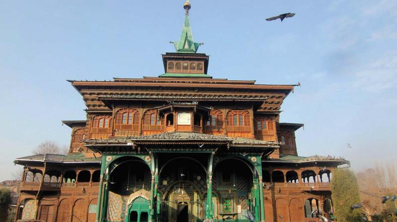Khanqah-e-Mualla, also known as Shah-e-Hamadan Masjid, is a historic mosque.