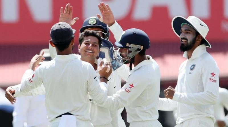 Kuldeep Yadav has scalped two wickets in the second session as India halt Australias charge. (Photo: BCCI)