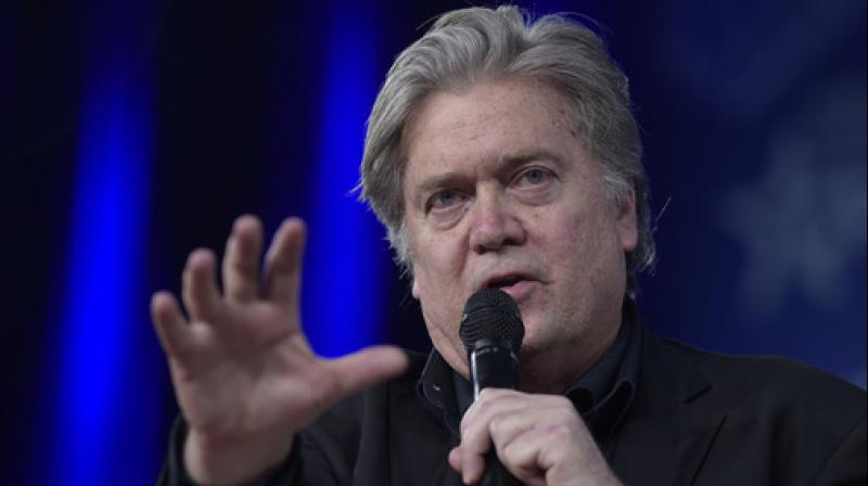 White House strategist Stephen Bannon speaks during the Conservative Political Action Conference (CPAC) in Oxon Hil. (Photo: AP)