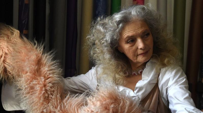 71-year-old Olga Kondrasheva poses for a glossy fashion magazine. (Photo: AFP)