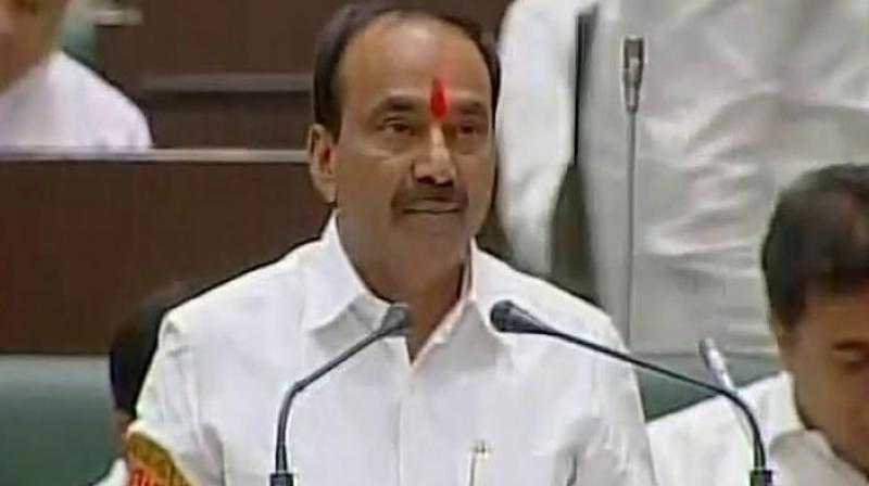 Telangana Finance Minister Etela Rajendra. (Photo: ANI Twitter)