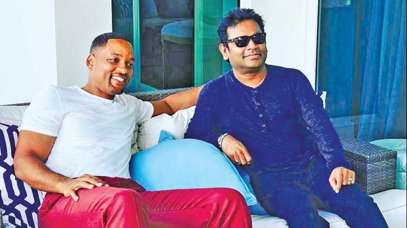 AR Rahman with Will Smith.