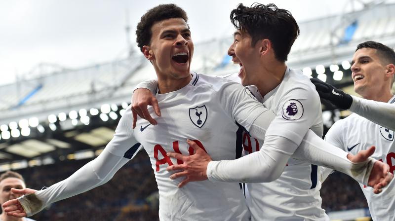 Dele Alli doubled his tally for 2018 by scoring twice in four second-half minutes as Spurs beat Chelsea 3-1 on Sunday to end a 28-year wait for a Premier League win at Stamford Bridge. (Photo\: AFP)