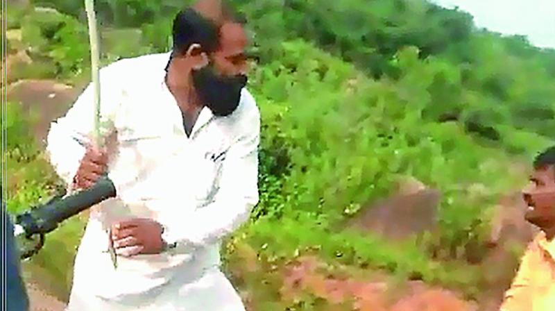 The owner of the quarry, M. Bharath Reddy, a BJP leader and the former district general secretary of the party, rushed to the spot and began beating the boys with a stick.