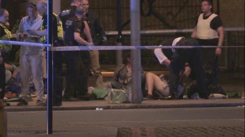 Other people less seriously injured were treated at the scene of the attack on London Bridge. (Photo: AP)