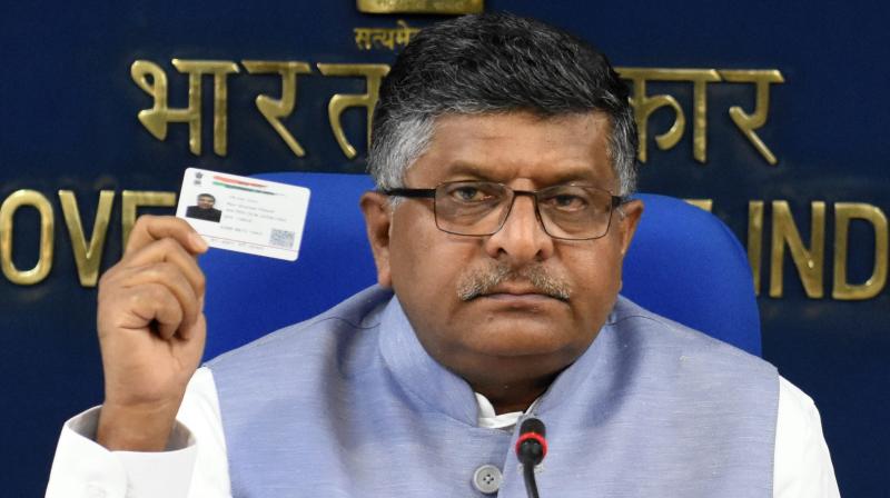 The Minister of Law and Justice, Ravi Shankar Prasad, said the government has been of view that Right to Privacy should be fundamental right. (Photo: PTI)