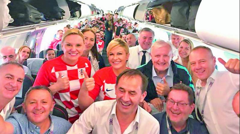 The Croatian president Kolinda Grabar-Kitarovic made her presence felt in the World Cup in the match against Denmark, when she flew economy class to Russia in order to attend her national teams match and sat in the stands from where she was featured heavily on the social media.