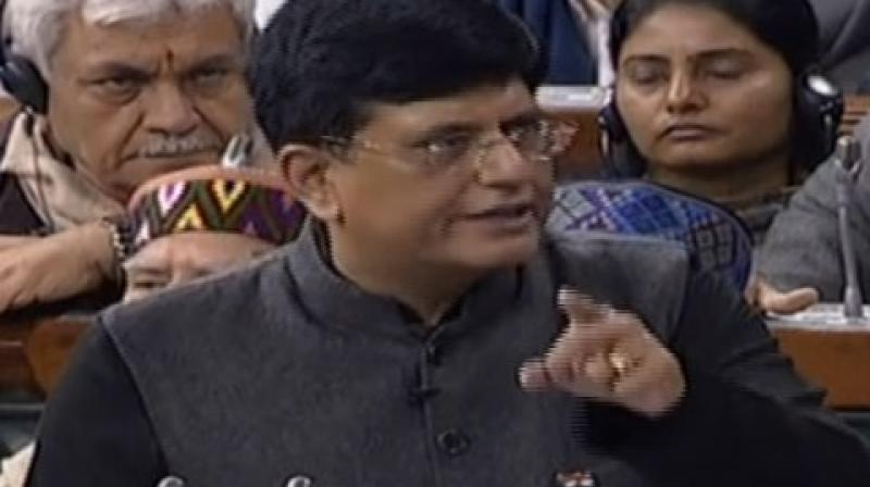 Finance Minister Goyal said: On behalf of all the people of India and our Government, thank all our taxpayers for their valuable contribution to nation-building and for providing a better quality of life to poor and marginalised. (Photo: ANI)